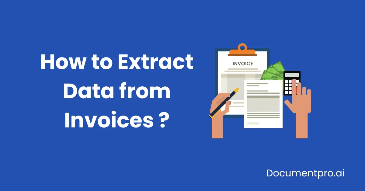 Invoice document data extraction