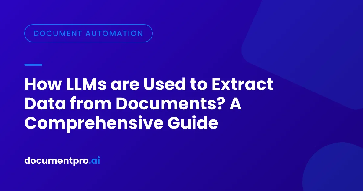 LLM document data extraction LLM document data extraction